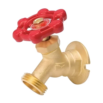 Homewerks Boiler Drain Valve, 1/2 x 3/4 in, Brass, Chrome
