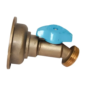 Cash Acme 90 Degree Hose Bibb, Quarter Turn, 3/4 in MHT, 12 in Push-To-Connect Inlet, Lead Free