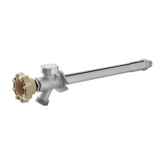 B&K / Mueller Industries Frost Free Sillcock, ProLine Series, Anti-Siphon, Chrome Plated Brass, 1/2 in MIP x 3/4 in MHT, 10 in