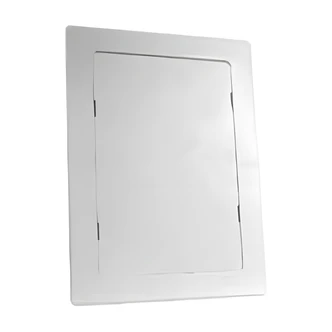 Braxton Harris Access Panel, Wall-Mount, Snap-Ease, 6" x 9", White ABS