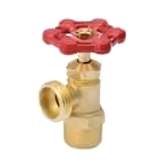 B&K, Boiler Drain, Hose Thread, Lead Free, 125 PSI, Cast Iron Handle, 1/2", 4" W x 7.5" D x 4" H
