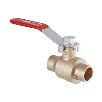 Homewerks Brass Ball Valve, 3/4 in, Compression x Compression, Chrome Plated Ball, Teflon Seals, Gas Piping System Compatible