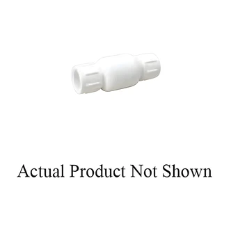 B&K / Mueller Industries PVC Check Valve, 1-1/2 in, Schedule 40/80, Spring Loaded, Stainless Steel Spring