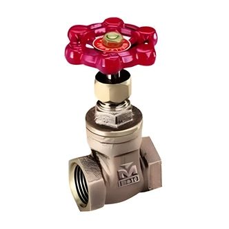 B&K / Mueller Industries Gate Valve, Rough Brass, Threaded, 3/4" IPS, CSA Approved