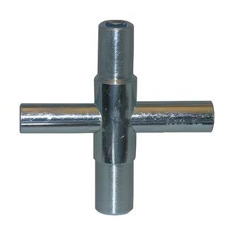 Larsen Supply 4-Way Key, Metal, 1/4-11/32 in, For Sillcocks, Spigots, Outside Faucets, Hose Bibbs
