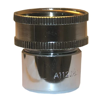 Larsen Supply Faucet Aerator, 3/4 FHT, 1.8 GPM, Chrome-Plated Brass, Low-Lead