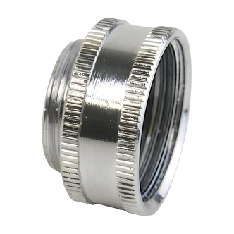 Larsen Supply Faucet Adapter, Chrome-Plated Brass, Female Hose To Aerator, Chrome, For Garden Hose And Portable Dishwasher