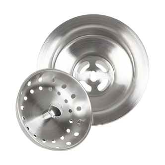 Homewerks Basket Strainer Assembly, 3 1/2 in, Stainless Steel