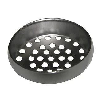 Larsen Laundry Tray Strainer, 1 1/2 in, Chrome-Plated Metal, Removable Cup, For Laundry Trays, Bathroom Sinks, Shower Drains