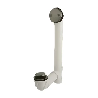 Braxton Harris Bath Waste Toe Touch Kit, Schedule 40, Brushed Nickel