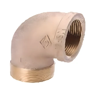 B&K Brass 90 Degree Street Elbow, Lead Free, 1/2 in