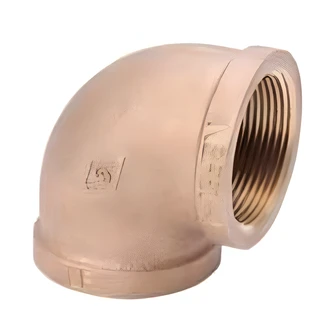 B&K / Mueller Industries Red Brass Elbow, 1/8 in, 90 Degree, Lead Free