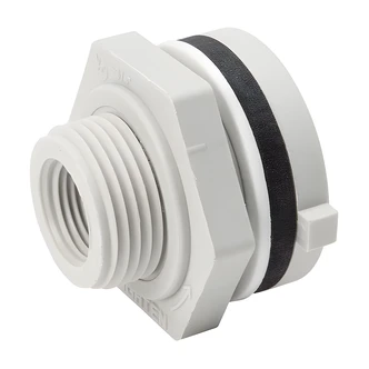 B&K / Mueller Industries Bulkhead Fitting, 1/2 in Thread Union