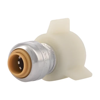 Cash Acme Faucet Connector, Lead Free, 1/4" x 1/2", 3/8 OD, Faucet Valve
