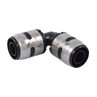 Cash Acme EvoPEX 90 Degree Elbow, Push-To-Connect PEX Fitting, 3/4 In, Green Indicator Ring