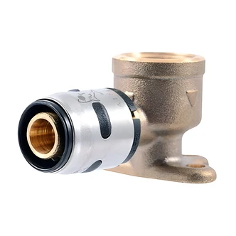 Cash Acme EvoPEX Drop-Ear Elbow, 1/2 in, 90 Degree, PEX to NPT, Push-To-Connect