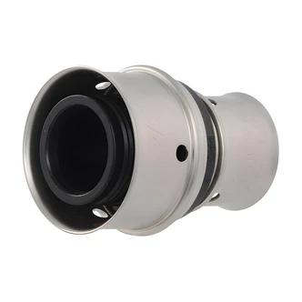 Cash Acme PEX Press Poly Coupling, 3/4 in x 1/2 in, PPSU, Stainless Steel Sleeve, for PEX-A/PEX-B