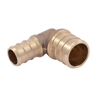 Cash Acme PEX Barb Reducing Elbow, Lead Free, 1/2" Barb x 3/4" Barb