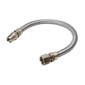 B&K / Mueller Industries Stainless Steel Gas Appliance Connector, 36 in, 38 in x 4 in x 3 in