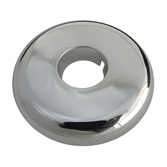 Larsen Supply 1/2 in IPS Plastic Split Flange, Chrome Plated, Floor/Ceiling