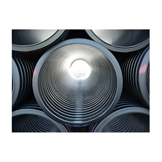 Advanced Drainage Systems Culvert Pipe, Hi-Q, 15" x 20 ft, BE, Black