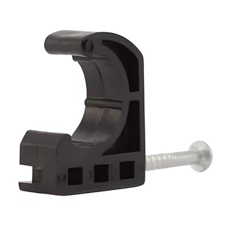 Cash Acme PEX J-Hook Pipe Clamp, Plastic, Collar Design