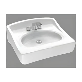 Catalina Caribe Wall Hung Lavatory, White, 19" W x 17" D, 4" Center
