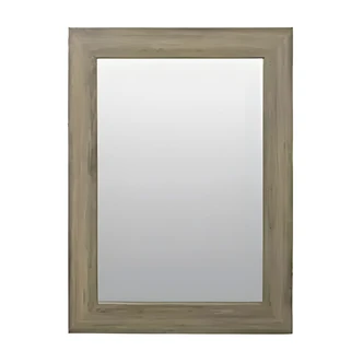 Zenith Framed Decorative Mirror, Wall-Mount, 26 x 20 in, Palomino