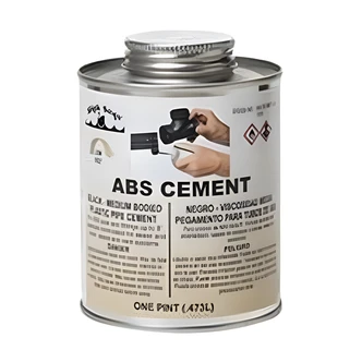 Black Swan ABS Solvent Cement, Medium Bodied, Black, 8 oz, For ABS Pipe And Fittings Through 6 in Diameter