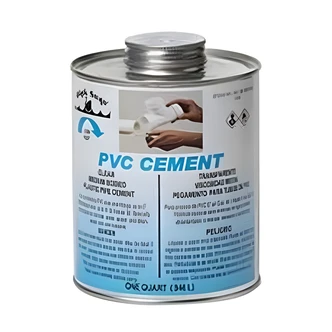 Black Swan PVC Solvent Cement, Medium, Clear, 16 oz, For PVC Pipe and Fittings Up to 6 in Diameter