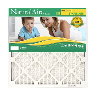 American Air Filter NaturalAire Standard Pleated Filter, 20 x 25 x 1 in, MERV 8, 12/CS