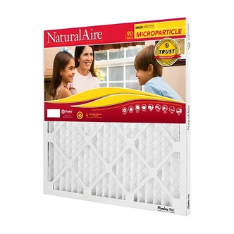 American Air Filter NaturalAire, Air Filter, 20 x 25 x 1, MERV 10, Pleated, Synthetic, Clay Coated Frame