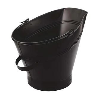 21st Century Ash Bucket, 17.5 W x 22.25 D x 14 H, Black, EA