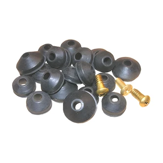 Larsen Beveled Washer Assortment, Brass Screws, Rubber, Faucet Stem Repair, 20/PK