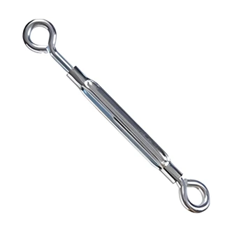 Hillman Eye And Eye Turnbuckle, Zinc, 3/8-16 x 16-1/4 in