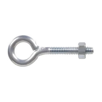 Hillman Eye Bolt With Hex Nut, Forged Steel, Zinc, 3/16" x 2"