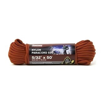 KingCord Paracord 550 Rope, Diamond Braided Nylon, 5/32" x 50 ft
