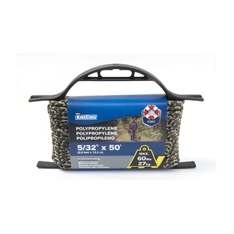 Richelieu America Camouflage Diamond Braid Polypropylene Rope, 5/32" x 50 ft, Open Camo
