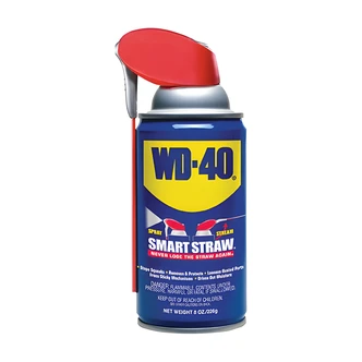 WD-40 Smart Straw Lubricant Aerosol, Light Amber, Silicone-Free, 8 oz, 48/CS