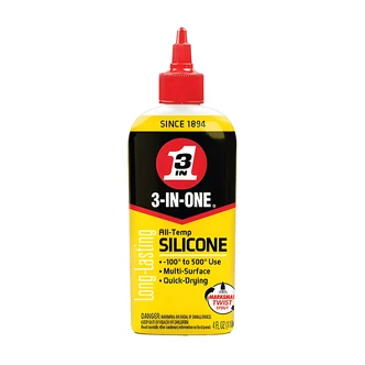WD-40 3-In-One Silicone Drip Oil Lubricant, Fast-Drying, Waterproofs, Protects, 8 oz