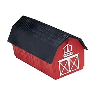 Flambeau Red Barn Mailbox, Plastic, 11.75 W x 22.5 D x 13.25 H in