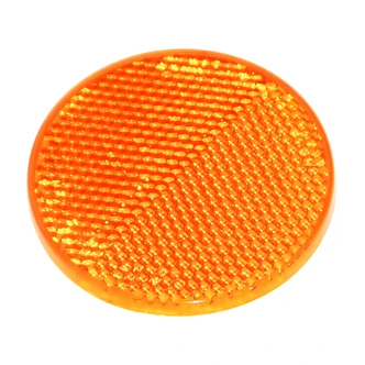 United States Hardware Amber Reflector, 4" W x 6" H x 0.5" D