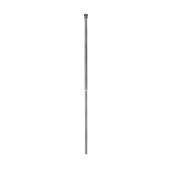 Valley Forge Aluminum Flag Pole, 5 ft, 1 in Diameter, Anti-Wrap Ring, Brushed Aluminum