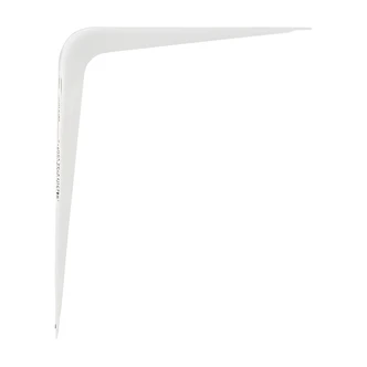 Hillman Organization Shelf Bracket, Zinc, White, 5 x 6 in