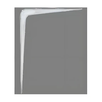 Hillman Organization Shelf Bracket, Wall-Mount, Zinc, 6" W x 9.5" H x 4" D