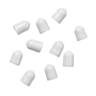 ClosetMaid Shelf End Caps, White, Soft Plastic, Large and Small, For Wire Shelving, 14/PK