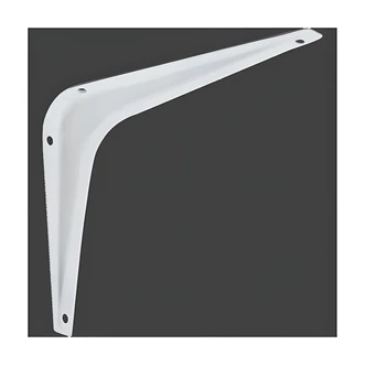 National Manufacturing Sales Shelf Bracket, White, Steel, 5 x 6 in