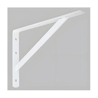 National Manufacturing Sales Shelf Bracket, Wall-Mount, Steel, White
