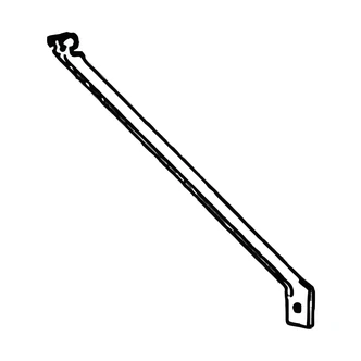 ClosetMaid Support Bracket, 12 in, Epoxy Coated Steel, For Wire Shelving, 100/CS