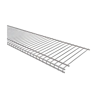 ClosetMaid Superslide Shelf, 6 ft x 12 in, Ventilated Wire, Vinyl Coated Steel, 6/CS